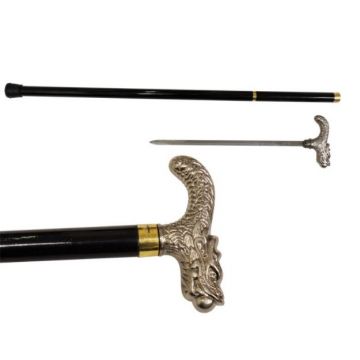" Dragon" Walking cane with Hidden Sword 34" Overall